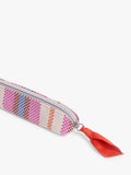 Caroline Gardner checkerboard slim pencil case check stripe - British product
