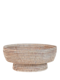 Neptune rattan fruit bowl natural white washed 30cm, UK version
