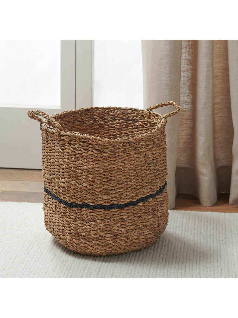 Neptune Redford medium round woven seagrass basket - British product