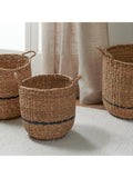 Neptune Redford medium round woven seagrass basket - British product