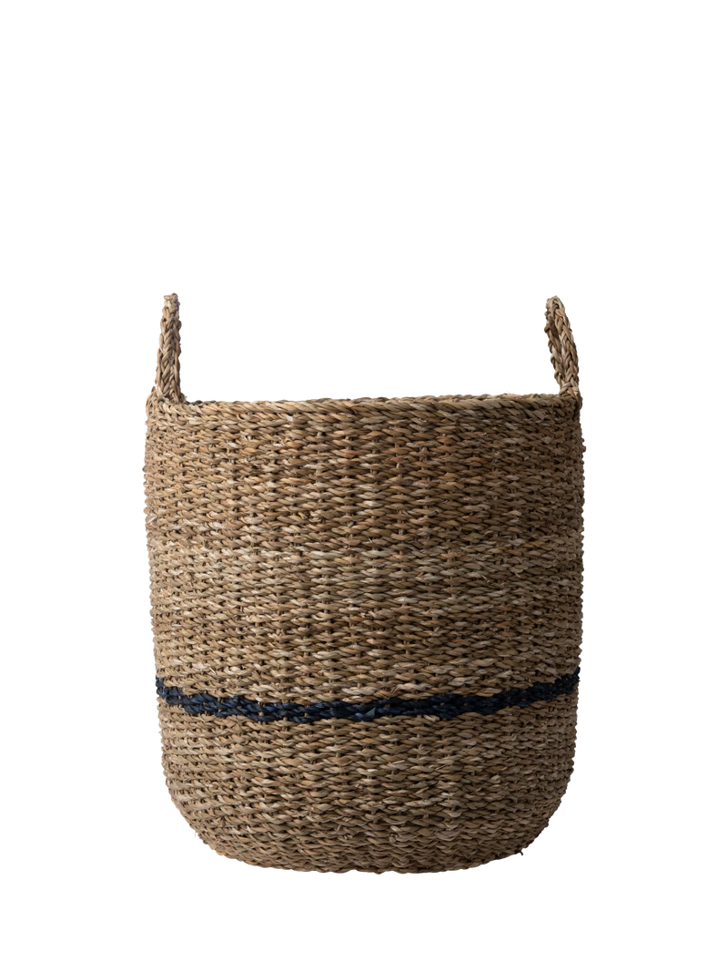 Neptune Redford large round woven seagrass basket, imported from the UK