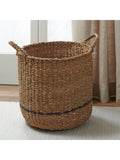 Neptune Redford large round woven seagrass basket, imported from the UK