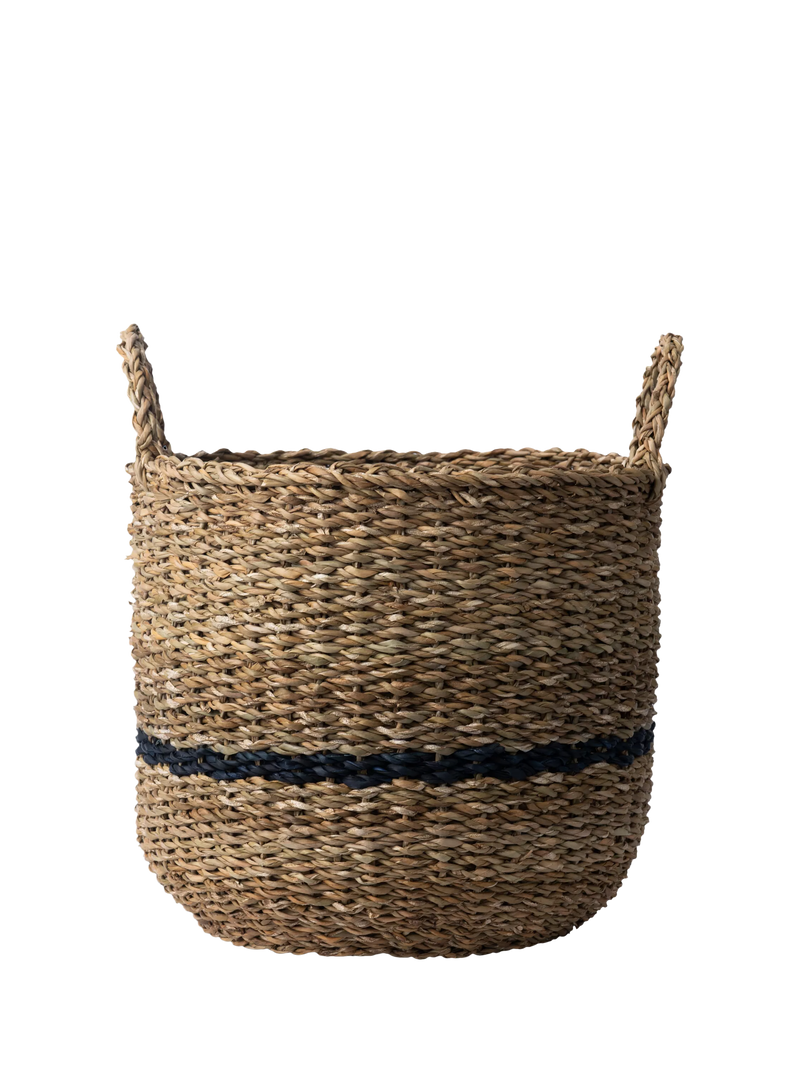 Neptune round seagrass basket natural small, imported from the UK