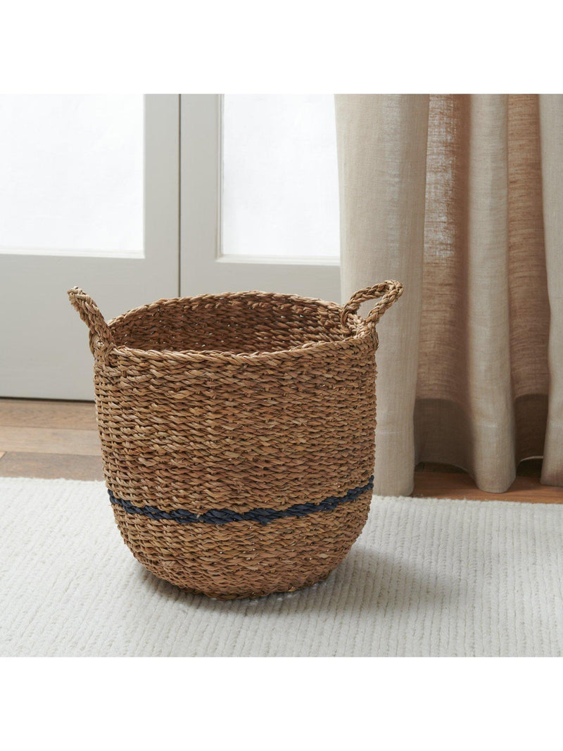 Neptune round seagrass basket natural small, imported from the UK
