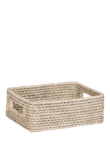 John Lewis Neptune Ashcroft Small Rattan Box Tray, Natural- Buy online at McGrocer
