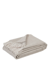 John Lewis Neptune Sudbury Merino Wool Throw, Natural- Buy online at McGrocer