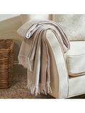 Neptune Sudbury Merino wool throw in natural taupe (British brand)