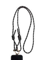 John Lewis Caroline Gardner Cord Long Phone Strap, Black- Buy online at McGrocer