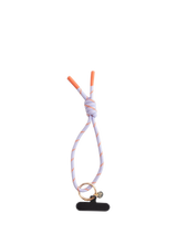 John Lewis Caroline Gardner Short Cord Phone Strap, Lilac/Orange- Buy online at McGrocer