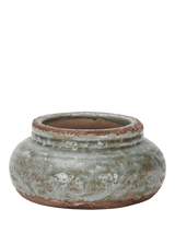 John Lewis Neptune Broseley Low Indoor/Outdoor Earthenware Plant Pot, 21.5cm, Moss- Buy online at McGrocer