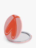 Caroline Gardner pink orange linked hearts pocket mirror, UK version