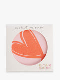 Caroline Gardner pink orange linked hearts pocket mirror, UK version