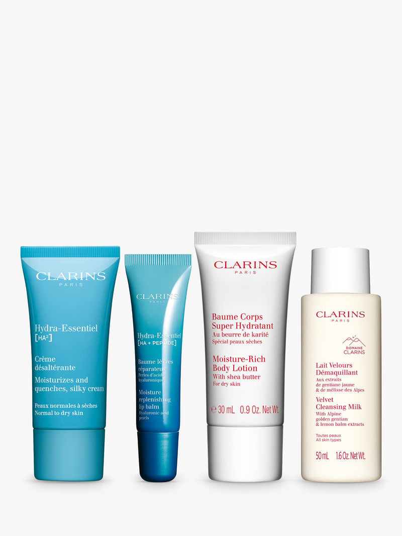 Clarins face and body hydration gift set, UK version