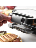 Russell Hobbs 3-in-1 sandwich panini waffle maker black silver - British product