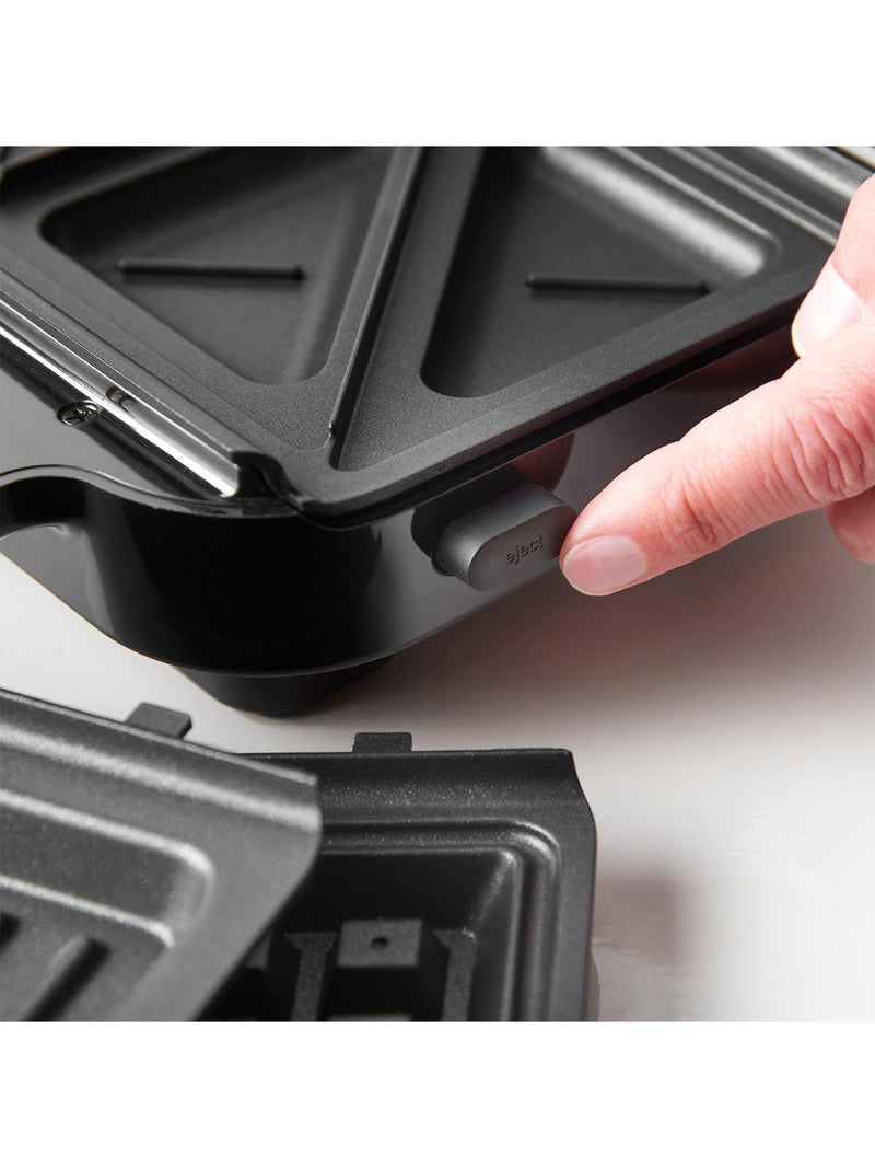 Russell Hobbs 3-in-1 sandwich panini waffle maker black silver - British product