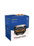 Russell Hobbs 3-in-1 sandwich panini waffle maker black silver - British product