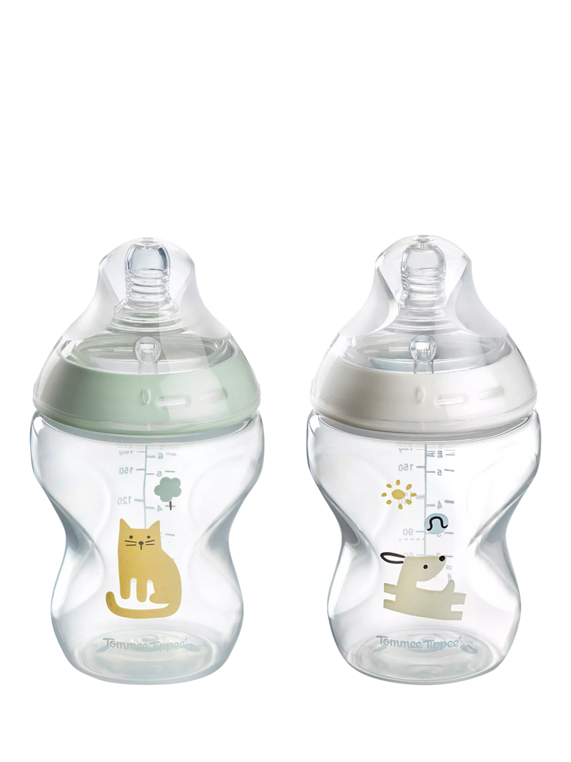 Tommee Tippee Natural Start Anti-Colic baby bottle 260ml pack of 2 - British product