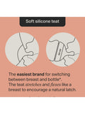 Tommee Tippee Natural Start glass bottle starter kit muted (British brand)