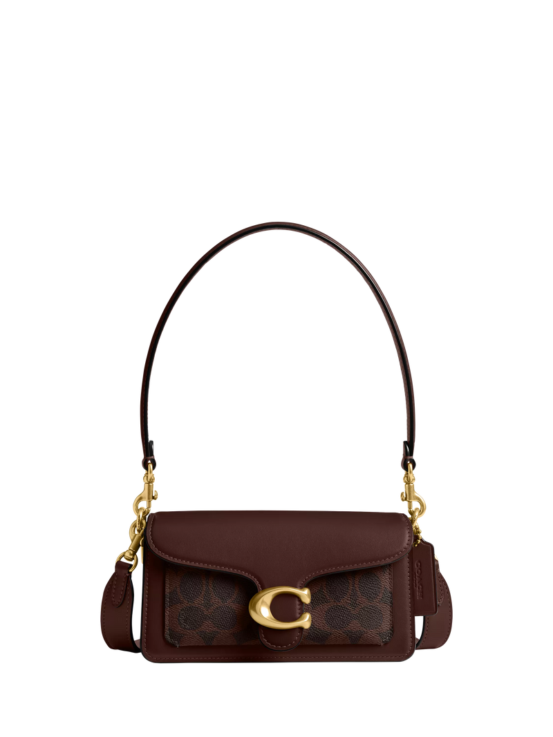 Coach Tabby shoulder bag Signature Maple petite 20, UK version