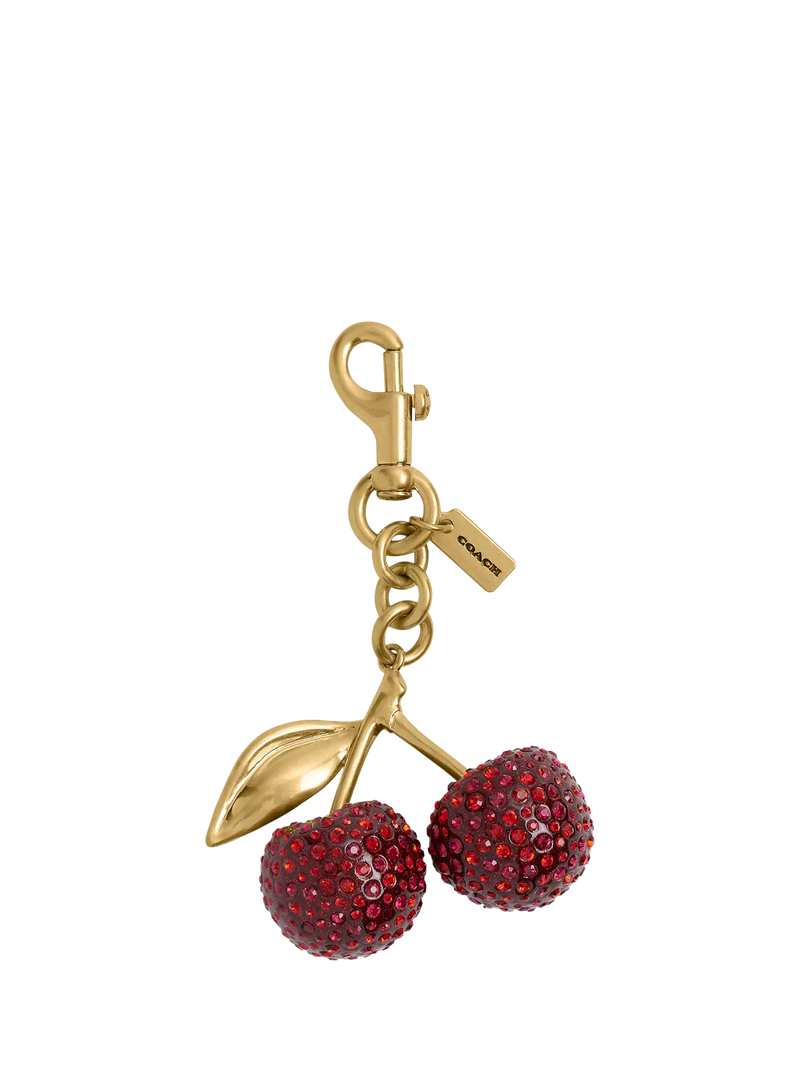 Coach Crystal Cherry Bag Charm compact size - British product