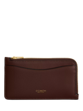 Coach leather zipped card case compact size, UK version