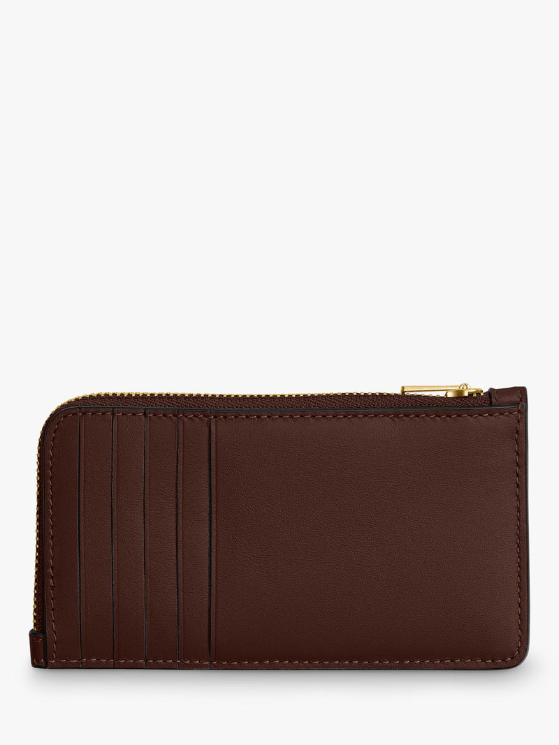 Coach leather zipped card case compact size, UK version