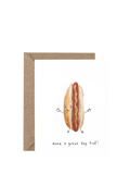 Western Sketch Happy Hot Dog Father's Day card, UK version