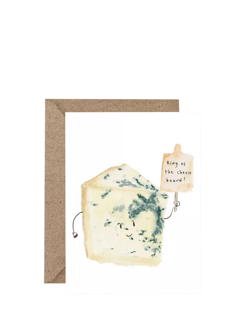 Western Sketch Father's Day Card King of the Cheese Board, UK version