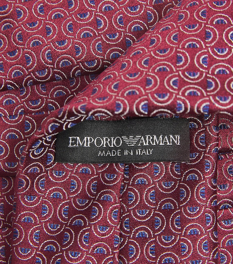 Emporio Armani silk wave jacquard tie (British brand)