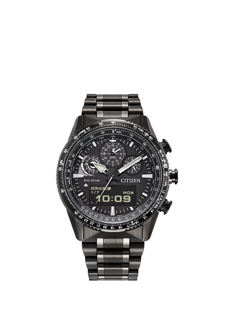 Citizen Promaster Skyhawk chronograph watch black dial, imported from the UK