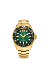 John Lewis Citizen BN0262 Men's Promaster Dive Watch, Green- Buy online at McGrocer
