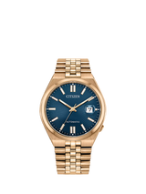 John Lewis Citizen Tsuyosa Automatic Men's Bracelet Watch, Blue- Buy online at McGrocer