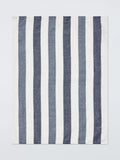 John Lewis navy striped cotton tea towel 50x70cm (British brand)