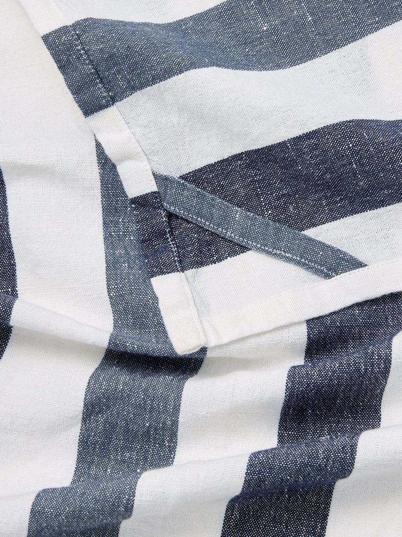 John Lewis navy striped cotton tea towel 50x70cm (British brand)