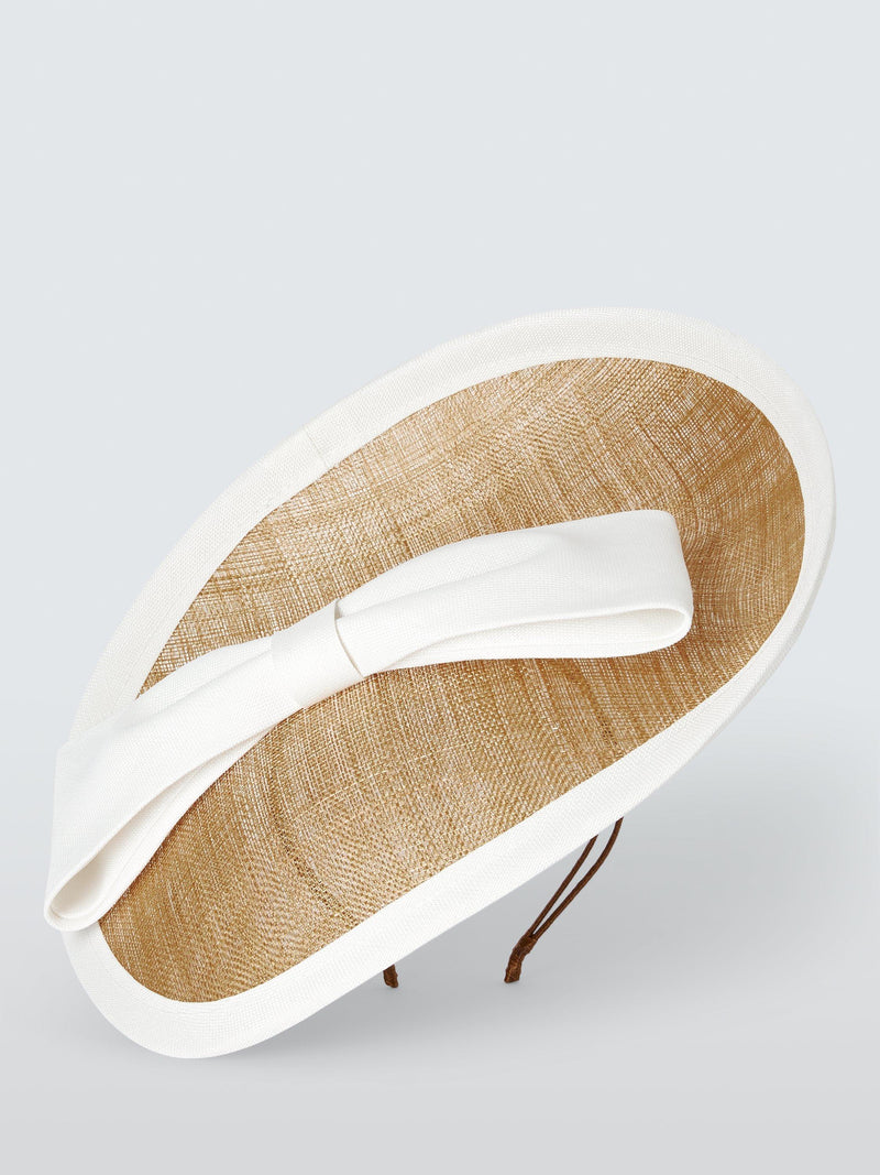 Whiteley wisteria contrast bind disc fascinator (British brand)