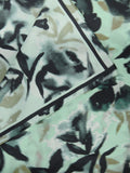 John Lewis silk scarf floral aqua 90x90cm, UK version