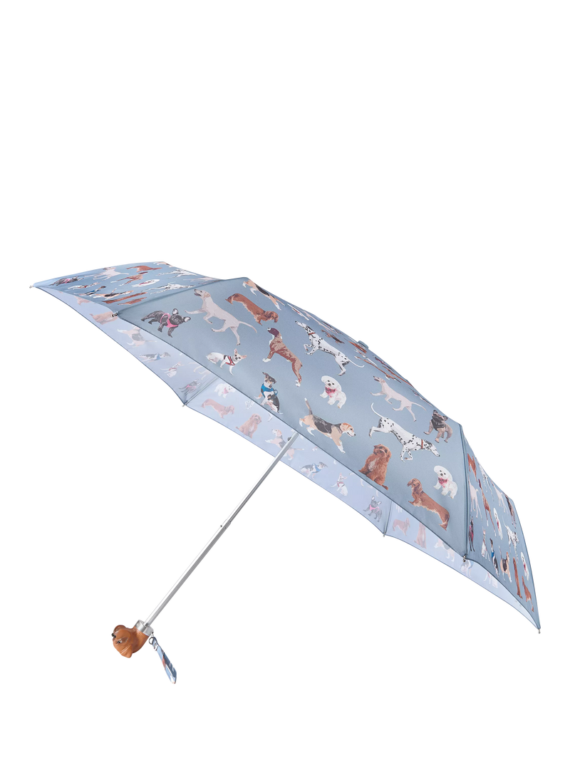 Fulton dog umbrella Blue/Multi manual - British product