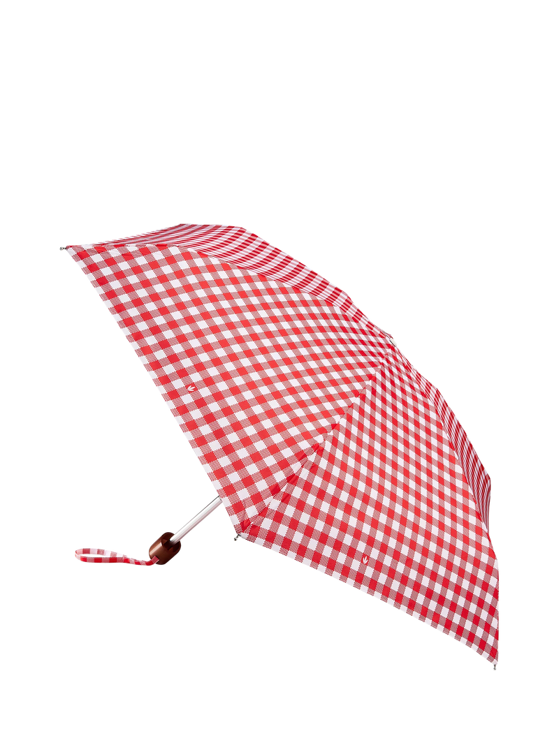 Fulton Tiny 2 Gingham compact umbrella (British brand)