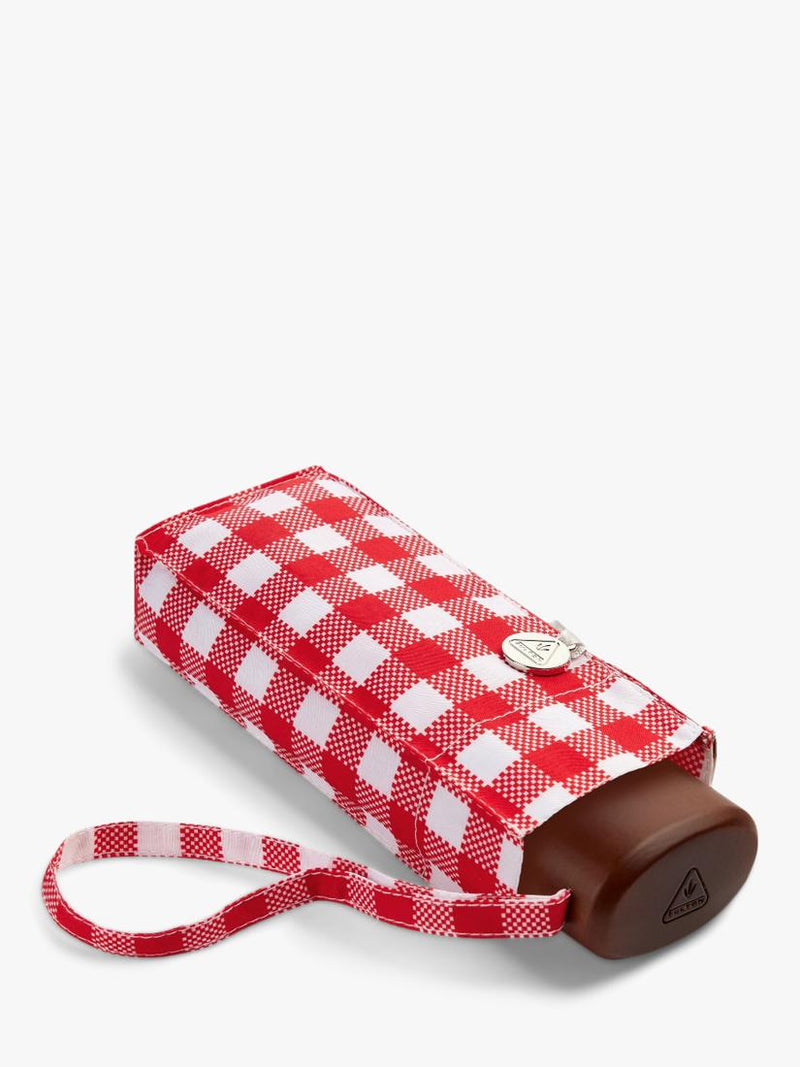 Fulton Tiny 2 Gingham compact umbrella (British brand)