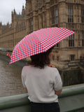 Fulton Tiny 2 Gingham compact umbrella (British brand)