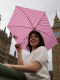 Fulton Tiny 2 Gingham compact umbrella (British brand)