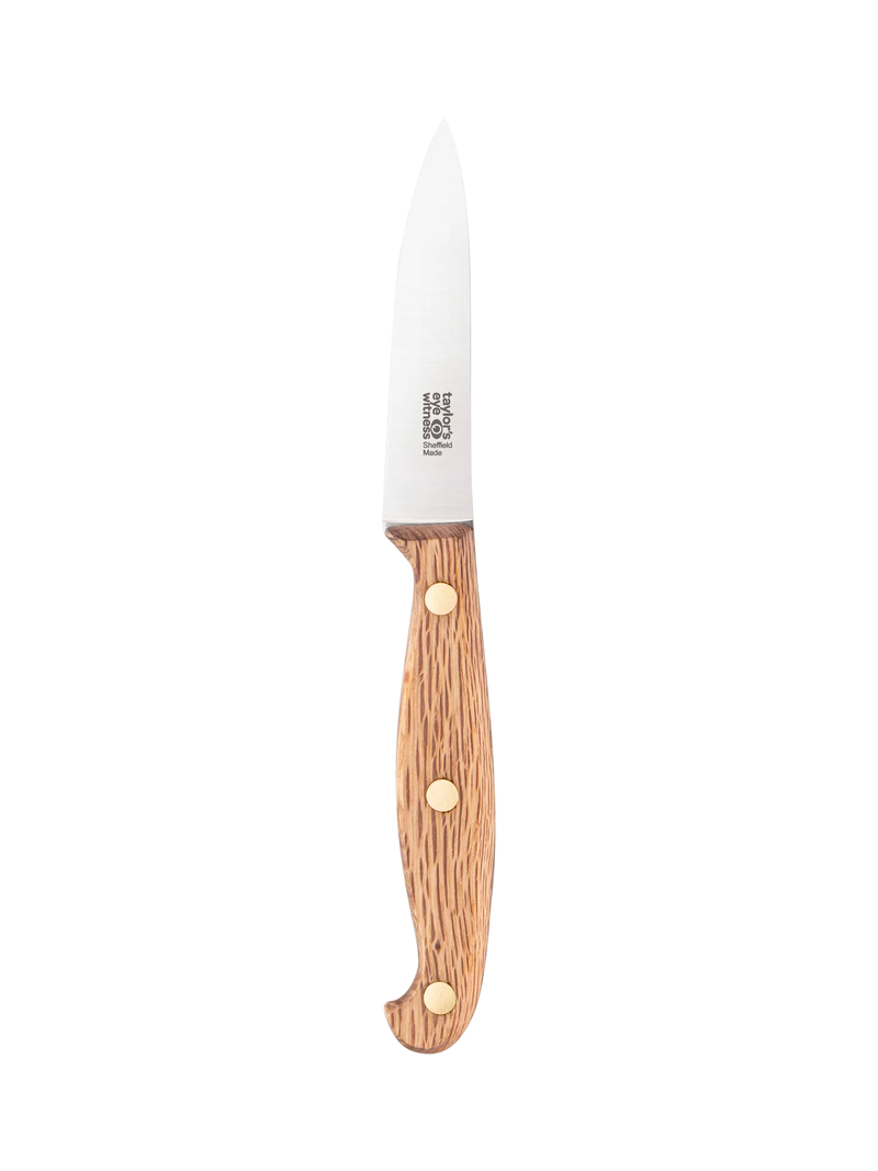 Taylor's Eye Witness Heritage Oak paring knife 8cm, imported from the UK