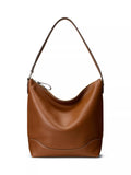 Lauren Ralph Lauren Tasha Leather Bucket Bag, Tan
