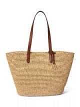 John Lewis Ralph Lauren Lainey Crochet Straw Large Tote Bag Natural- Buy online at McGrocer