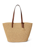 Lauren Ralph Lauren crochet straw large tote bag, UK version