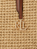 Lauren Ralph Lauren crochet straw large tote bag, UK version