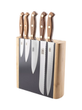 Taylor's Eye Witness Heritage Oak 5-piece bamboo knife block, UK version