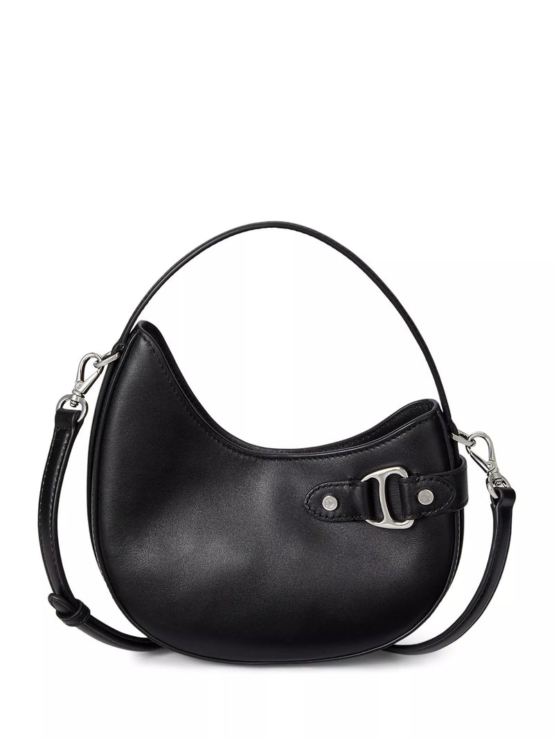 Ralph Lauren Tasha leather crossbody bag black (British brand)