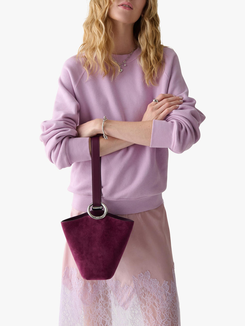 kate spade new york Halo Suede Bucket Bag Purple Agate - British product