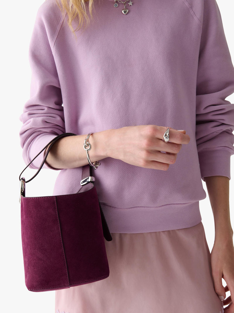 kate spade new york Halo Suede Bucket Bag Purple Agate - British product